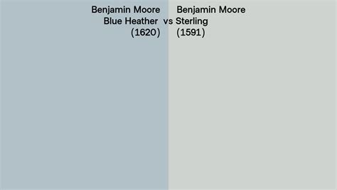 Benjamin Moore Blue Heather Vs Sterling Side By Side Comparison