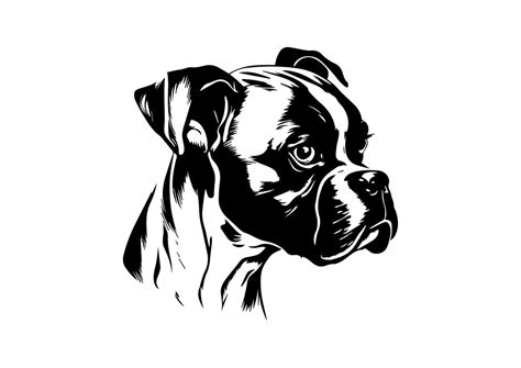 Boxer Dog Svg Boxer Clipart Boxer Svg Files For Cricut Boxer