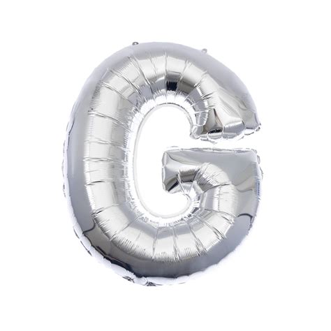 Extra Large Silver Foil Letter G Balloon Hobbycraft