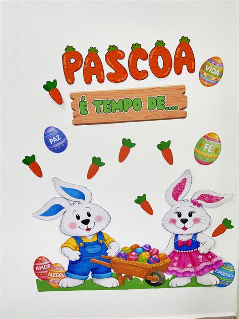 Painel Coelho Da Pascoa - Painel coelho da páscoa – Recreação Aquarela