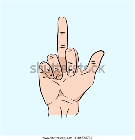 Vector Hand Drawing Fuck Hand Isolated Stock Vector Royalty Free 1106586737 Shutterstock
