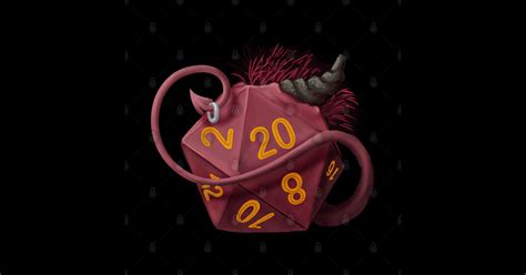 D20 Fire Orc D20 Sticker Teepublic