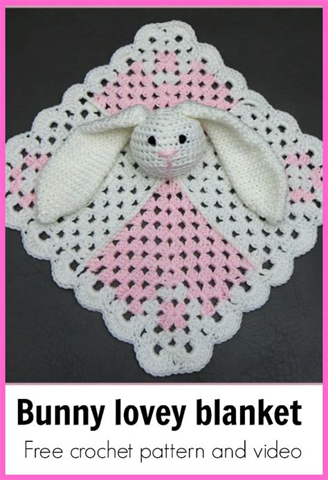 Baby Security Blanket Bunny Crochet Pattern Crochet News Lovey