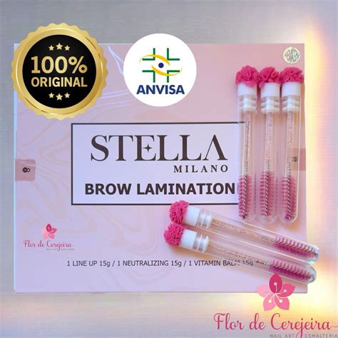 KIT STELLA MILANO LASH LIFTING E BROW LAMINATION ORIGINAL ANVISA