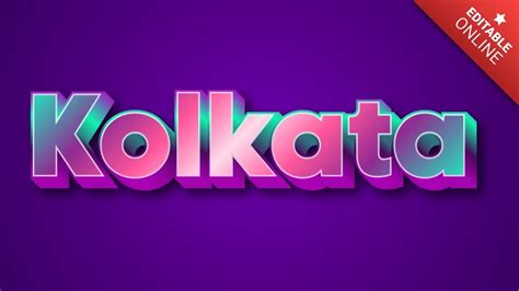 Kolkata Text Effect Generator