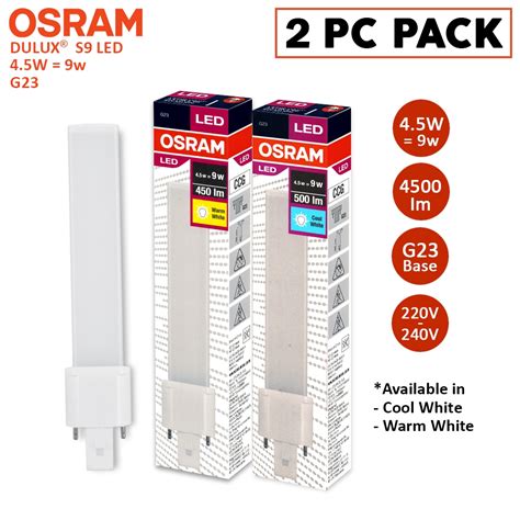 Pc Pack Osram Dulux S Led W W G V