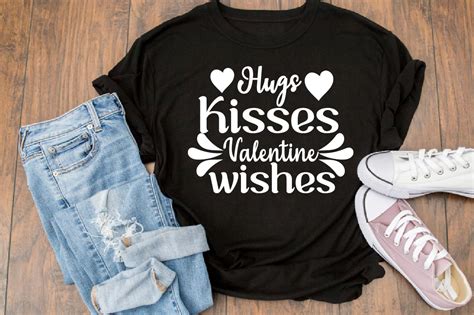 Hugs Kisses Valentine Wishes Svg Design Graphic By Skshagor Barmon