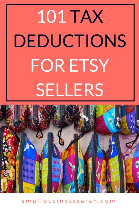 101 Tax Deductions For Etsy Sellers Small Business Sarah Etsy