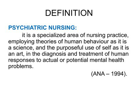 Mental Health Nursing Ppt