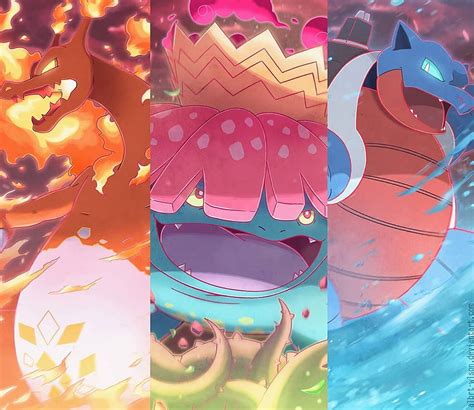 Kanto Starter Pokemon Wallpaper