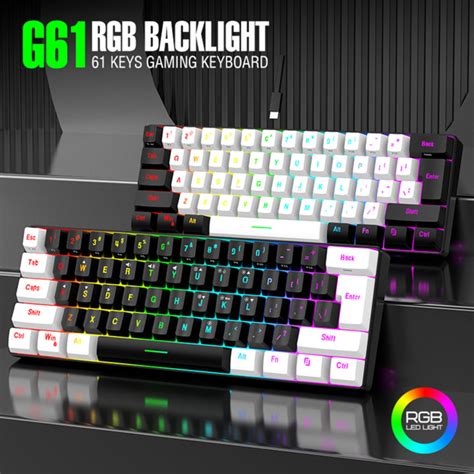Leaven K Mechanical Gaming Keyboard Keys Portable Type C Wired Hot Swappable Rgb Backlight