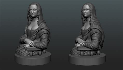 Mona Lisa 3d Model