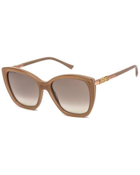 Jimmy Choo Rose S 55mm Sunglasses In Natural Lyst