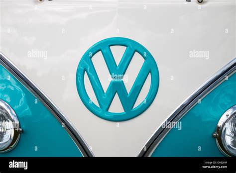 Old Volkswagen Type 2 Camper Badge Stock Photo Alamy