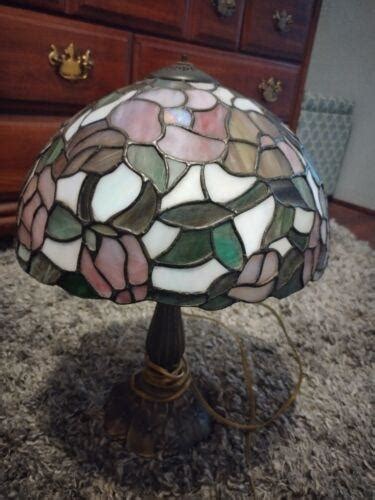 Antique Leaded Stained Glass Lamp 4559870140