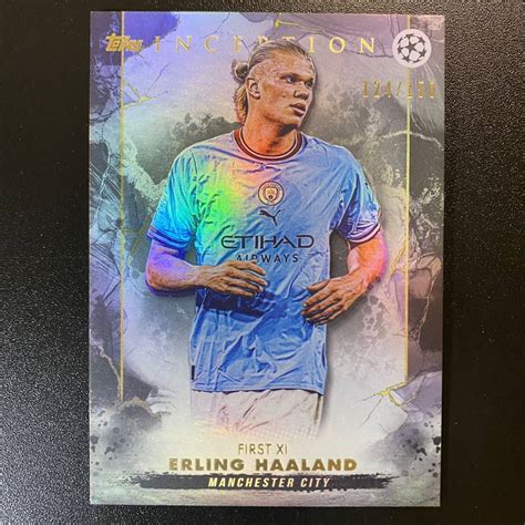 【目立った傷や汚れなし】2022 23 Topps Uefa Inception First Xi Erling Haaland 150