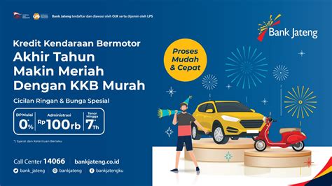 Promo Kredit Kendaraan Bermotor Akhir Tahun Bank Jateng