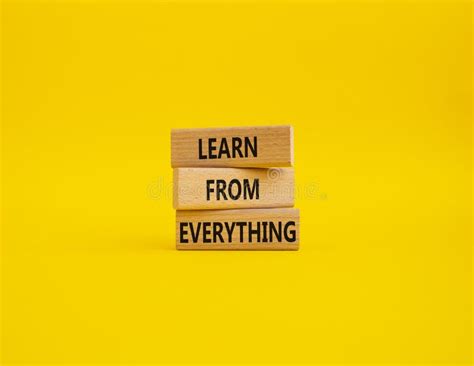 Learn From Everything Symbol Concept Words Learn From Everything On
