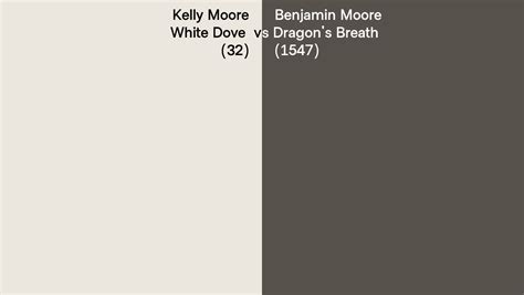 Kelly Moore White Dove 32 Vs Benjamin Moore Dragon S Breath 1547