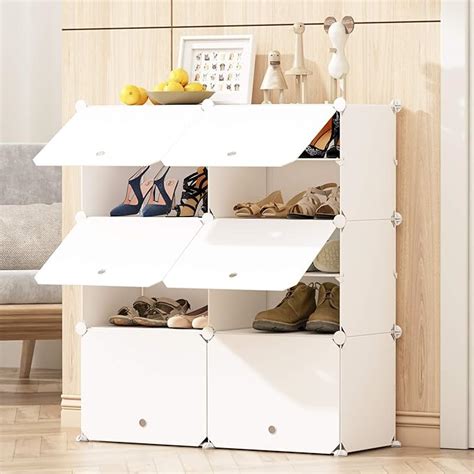 Joiscope Portable Shoe Storage Organzier Tower Modular Shoe Cabinet