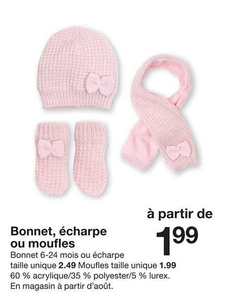 Promo Bonnet Charpe Ou Moufles Chez Zeeman Icatalogue Fr