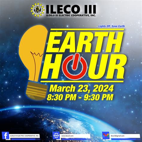 ILOILO III ELECTRIC COOPERATIVE INC Joins EARTH HOUR March 23 2024