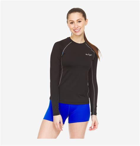 Women s compression long sleeve navy l – Artofit