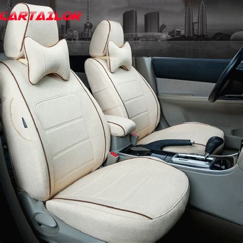 CARTAILOR Linen Seat Covers & Supports for Volkswagen VW Passat R36 Car ...