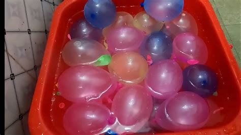 Colourful Water Balloons Pop 🎈 Poping Balloon 🎈 Youtube