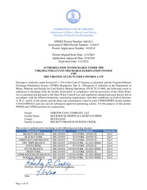 Fillable Online Npdes Permit Number Associated Csmo Permit