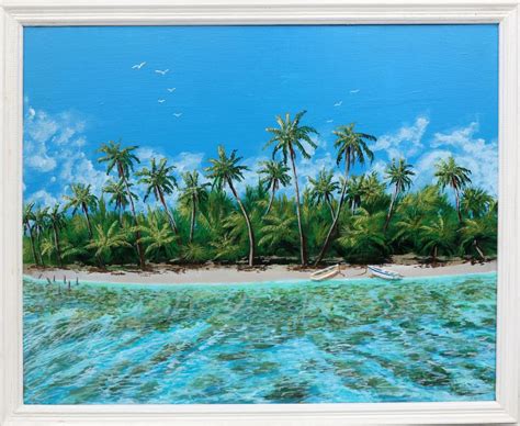 Lot Carol Ann Knapp Florida Artist View From The Reef