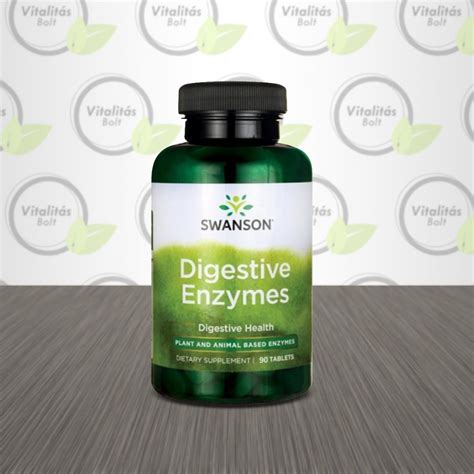 Swanson Digestive Enzymes Emésztő Enzimek 90 Db Császi András Ajánlásáv