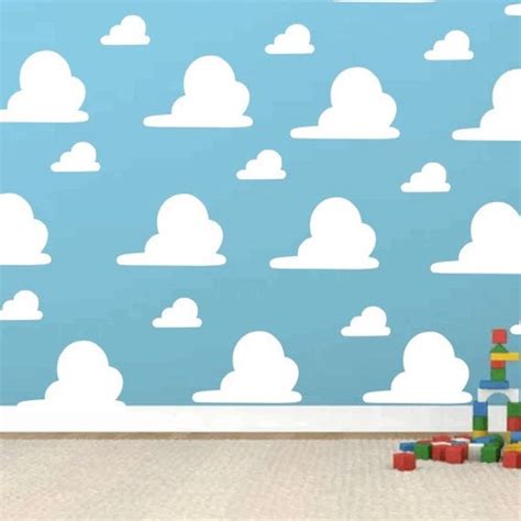 Cloud Nursery Decals Toy Story Inspired Clouds Wall Decal Etsy