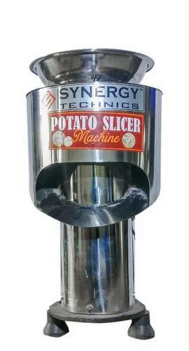 Synergy Technics Potato Slicer Wafer Machine Capacity 250kg Hrs