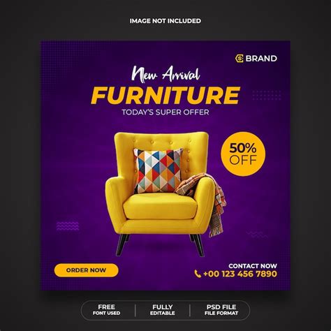 Furniture Banner Template Premium Psd File