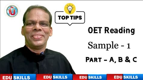 Edu Skills Oet Reading Sample Part A Part B Part C Explained