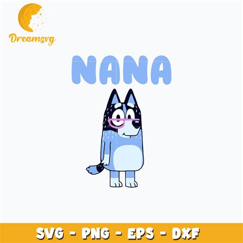 Bluey Nana Cartoon Svg Dreamsvg Store