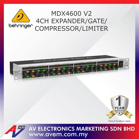 Behringer Multicom Pro Xl Mdx V Reference Class Channel Expander