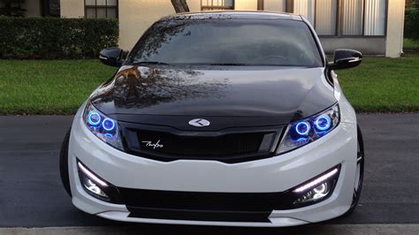 Stanced Out Kia Optima With Air Suspension And Custom Wheels Artofit