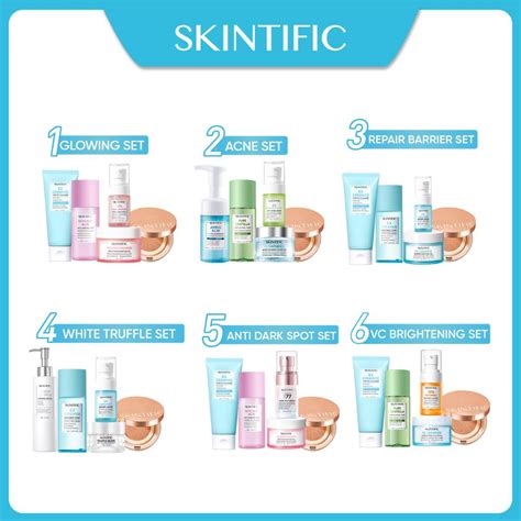 Jual Skintific Paket 5pcs Set Air Cushion Moisturizer Serum