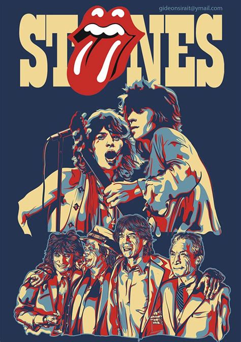 rolling stones on Behance | Rock band posters, Vintage music posters ...