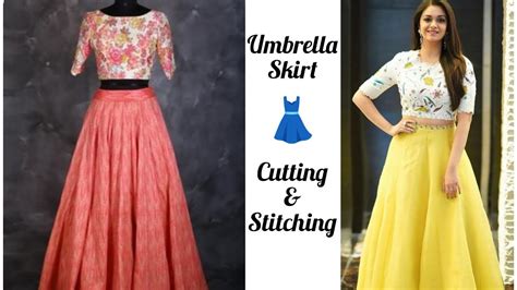 Umbrella Skirt Cutting And Stitching Full Flare Umbrella Gown In A