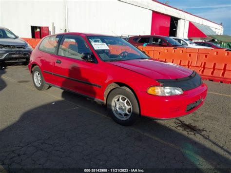 2hgeh2371sh500607 1995 Honda Civic Vx On Iaai