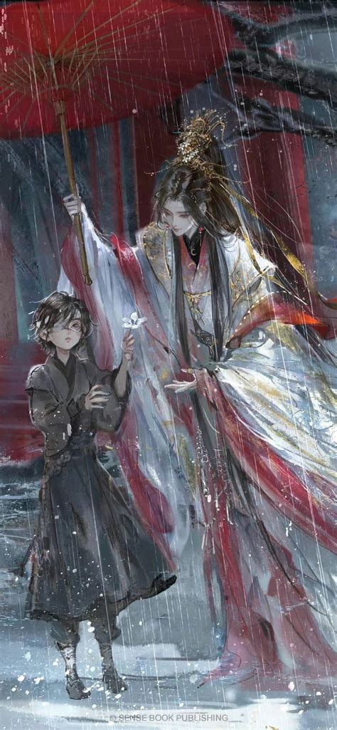 花城 × 谢怜 天官赐福 Hoa Thành × Tạ Liên Thiên Quan Tứ Phúc Азиатская живопись Китайская