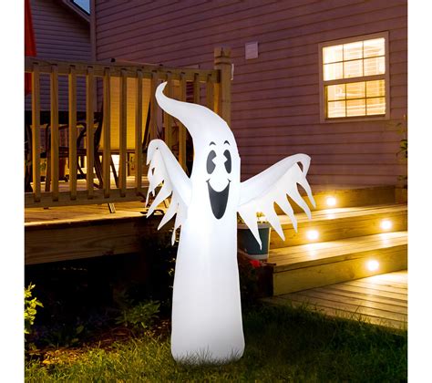 Décoration Halloween Fantôme Gonflable Lumineux 1 22h M Blanc