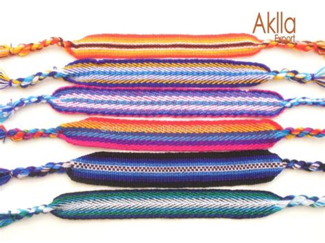 Peruvian Woven Woolen Bracelet - AKLLA EXPORT