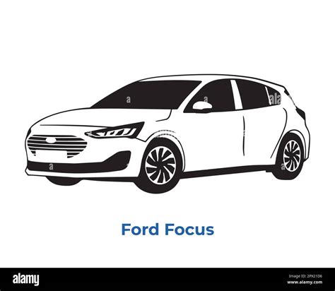 Vector Silhouettes Icons Of Ford Brand Cars Stock Vector Image And Art Alamy