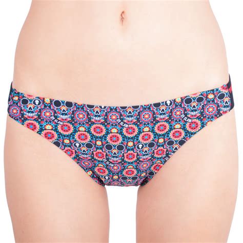 Dámské plavky SLAM kalhotky rocky bikini flower skull