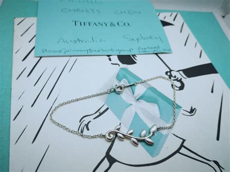 100 Genuine Tiffany And Co Olive Leaf Vine Bracelet 6 Gem