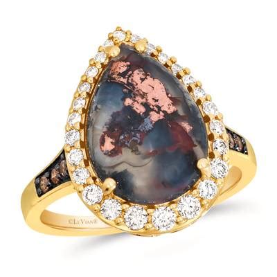 K Honey Gold Ring Nude Diamonds Chocolate Diamonds PJAA Le Vian